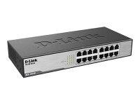 D-LINK DES-1016D 16-Port Fast Ethernet unmanaged Desktop Switch 16x RJ45 10/100 Full-Duplex bis zu 200Mbit/s