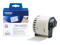 BROTHER P-Touch DK-44205 removable weiss thermal Papier...