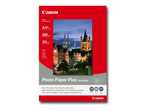 CANON SG-201 semi  glänzend  Foto Papier inkjet 260g/m2 A3+ 20 Blatt 1er-Pack