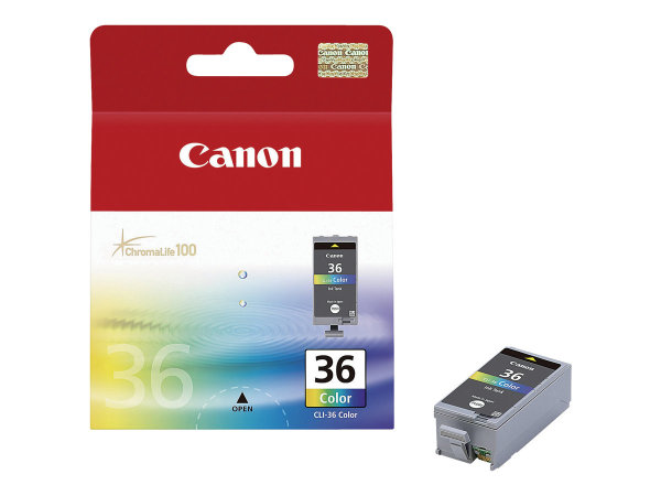 CANON CLI-36 Tinte dreifarbig Standardkapazität 12ml 249 Seiten 1er-Pack