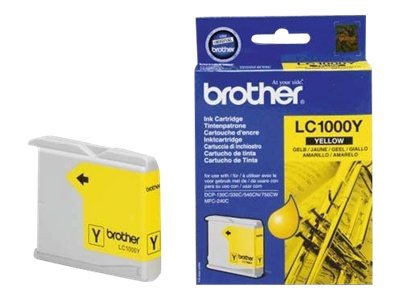 BROTHER LC-1000 Tinte gelb Standardkapazität 400 Seiten 1er-Pack