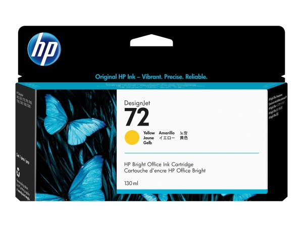 HP 72 original Ink cartridge C9373A yellow high capacity 130ml 1-pack