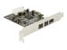 DELOCK PCI Express Karte FireWire A / B