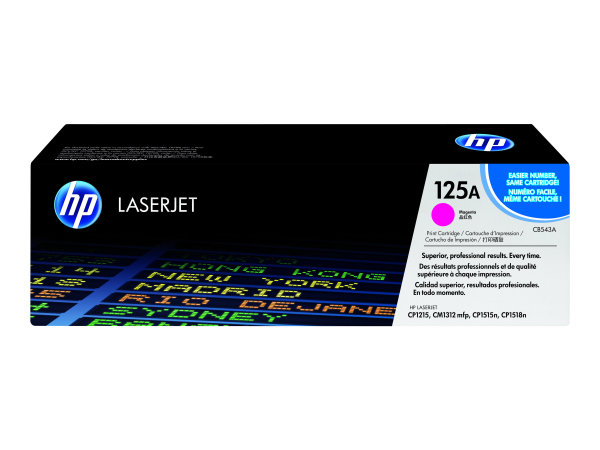 HP 125A original Colour LaserJet Toner cartridge CB543A magenta standard capacity 1.400 pages 1-pack