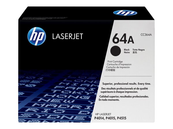 HP 64A original LaserJet Toner cartridge CC364A black standard capacity 10.000 pages 1-pack Smart Printing Technology