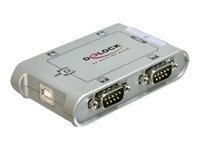 DELOCK USB 2.0 zu 4 Port Seriell HUB