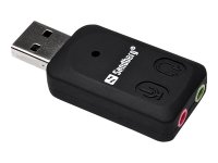 SANDBERG USB to Sound Link Externe USB-Soundkarte mit...