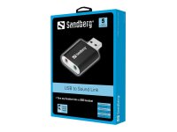 SANDBERG USB to Sound Link Externe USB-Soundkarte mit...