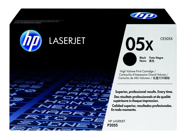 HP original LaserJet Toner cartridge CE505X black high capacity 6.500 pages 1-pack Smart Printing Technology