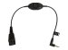 JABRA QD Cord to 2.5mm pin plug straight 0.3meters with call answering at cord e.g. for Philips Ericsson