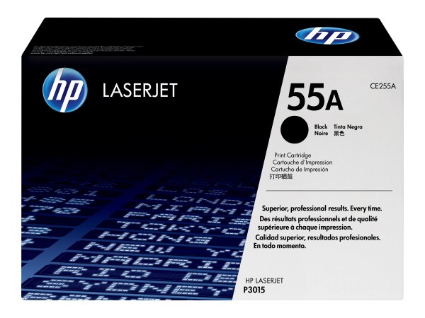 HP 55A original LaserJet Toner cartridge CE255A black standard capacity 6.000 pages 1-pack