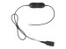 JABRA Smart Cord QD to RJ9 straight with 8-position switch configurator for Avaya one-X Telephone system for 96XX Series