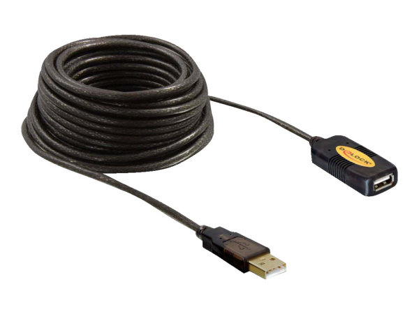 DELOCK Kabel USB 2.0 Verlaengerung, aktiv 10m