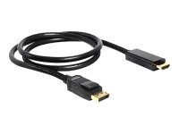 DELOCK Kabel Displayport Stecker > HDMI Stecker 1m