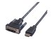 VALUE Kabel DVI 18+1 ST - HDMI ST schwarz 2m