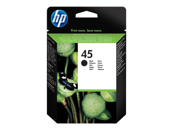 HP 45 original Ink cartridge 514645AE black high capacity 42ml 930 pages 1-pack