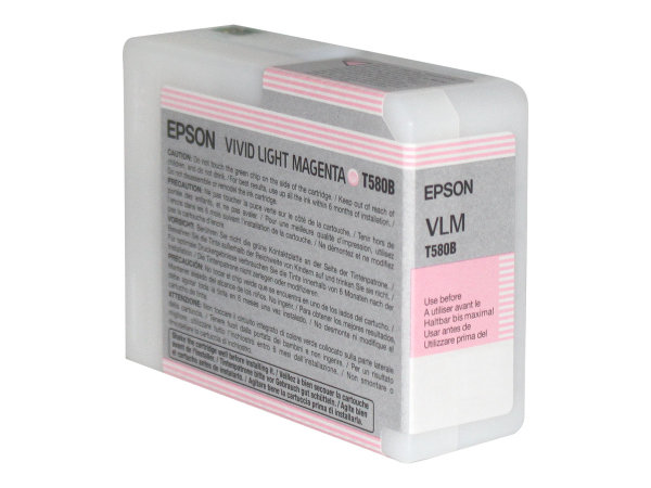 EPSON T580 Tinte vivid hell magenta Standardkapazität 80ml 1er-Pack