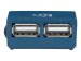 MANHATTAN Hi-Speed USB 2.0 Micro Hub 4 Steckplaetze Stromversorgung ueber USB Ueberspannungsschutz Hotswap-faehig