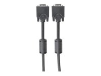 MANHATTAN SVGA Monitorkabel HD15 Stecker auf HD15 Stecker mit Ferritkernen schwarz 3 m im Polybag