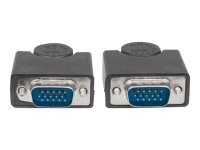 MANHATTAN SVGA Monitorkabel HD15 Stecker auf HD15 Stecker 3 m schwarz im Polybag