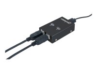 MANHATTAN 2-Port USB 2.0-Umschalter Zum Teilen eines USB-Geraetes Umschalten per Tastaturkuerzel oder per Tastendruck am Geraet