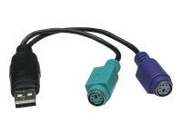 MANHATTAN Dual PS/2 auf USB Konverter Verbindet zwei PS/2 Geraete mit einem USB Anschluss