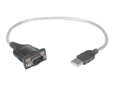 MANHATTAN USB auf Seriell-Konverter zum Anschluss eines seriellen Geräts an einen USB-Port Prolific PL-2303-Chipsatz 0,45 m