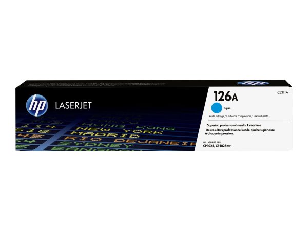 HP 126A original LaserJet Toner cartridge CE311A cyan standard capacity 1.000 pages 1-pack