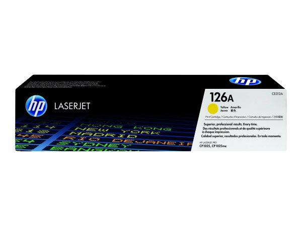 HP 126A original LaserJet Toner cartridge CE312A yellow standard capacity 1.000 pages 1-pack