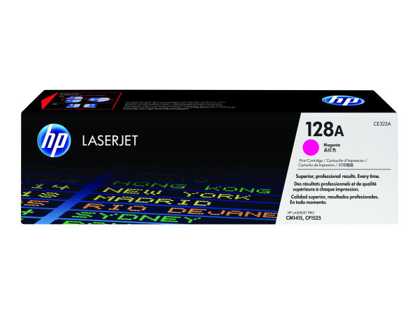 HP 128A original LaserJet Toner cartridge CE323A magenta standard capacity 1.300 pages 1-pack