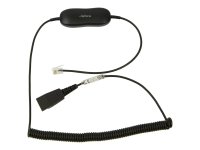 JABRA Smart Cord QD to RJ9 coiled with 8-position switch...