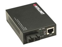 INTELLINET Fast Ethernet Medienkonverter 10/100Base TX auf 100Base-FX (SC) Multimode 2 km