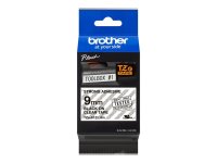 BROTHER P-Touch TZE-S121 schwarz auf clear 9mm extra gluey