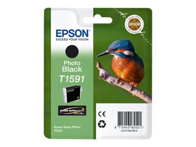 EPSON 5LB T1591 photo ink cartridge black standard capacity 17 ml. 1-pack blister without alarm Stylus Photo R2000