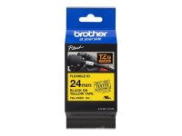 BROTHER P-Touch TZE-FX651 schwarz auf gelb 24mm