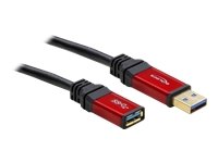 DELOCK Kabel USB 3.0 rot Verlaengerung 1.0m