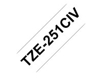 BROTHER TZE231 Schriftbandkassette 12mm 8m weiss/schwarz...