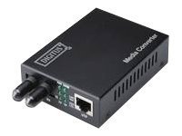 DIGITUS Gigabit Medienkonverter 10/100/1000Base-T zu 1000Base-SX Inkl Netzteil ST Buchse