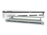 DIGITUS Patch Panel 48,3cm 19Zoll 24Port Cat6a geschirmt...