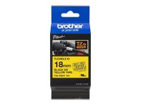 BROTHER P-Touch TZE-FX641 schwarz auf gelb 18mm