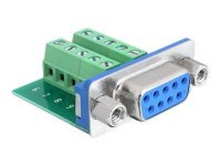 DELOCK Adapter Terminalblock Sub-D 9Pin Bu