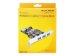 DELOCK PCIe USB 3.0 3x extern 1x intern LP SATA Power VIA