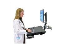 ERGOTRON StyleView Sit-Stand Combo mit Ablageflaeche...