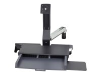 ERGOTRON StyleView Sit-Stand Combo mit Ablageflaeche Wandmontage LCD bis 61cm 24Zoll bis 14,5kg. Anhebung bis 64cm