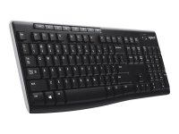 LOGITECH K270 Cordless Keyboard USB-unifying-nano-receiver Black (DE)