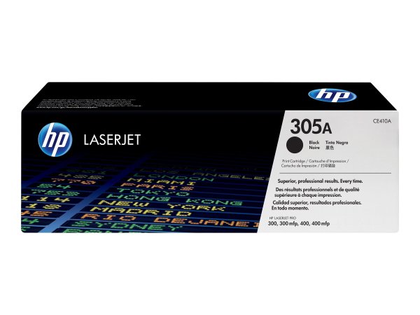 HP 305A original LaserJet Toner cartridge CE410A black standard capacity 2.090 pages 1-pack