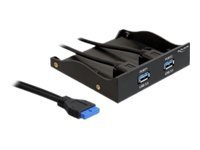 DELOCK Front Panel 8,89cm 3,5Zoll 2x USB 3.0 schwarz...