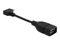 DELOCK Kabel USB micro-B St 90 Grad gewinkelt > USB-A...