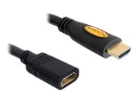 DELOCK Verlängerungskabel High Speed HDMI mit Ethernet HDMI A Stecker > HDMI A Buchse 1m