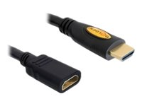 DELOCK Verlängerungskabel High Speed HDMI mit Ethernet Verlängerung HDMI A Stecker > HDMI A Buchse 2m